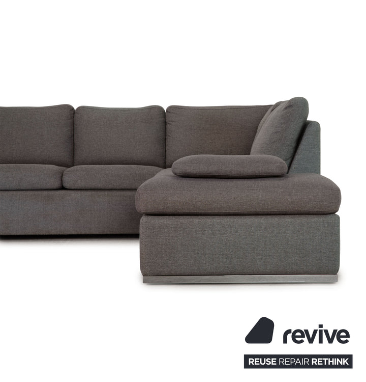 Cor Conseta Stoff Sofa Grau Ecksofa Couch