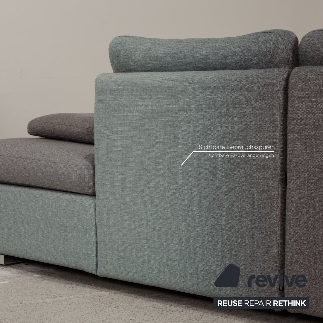 Cor Conseta Stoff Sofa Grau Ecksofa Couch