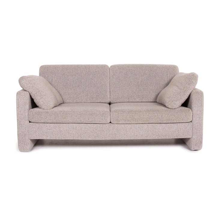 Cor Conseta Stoff Sofa Grau Zweisitzer Couch #14290