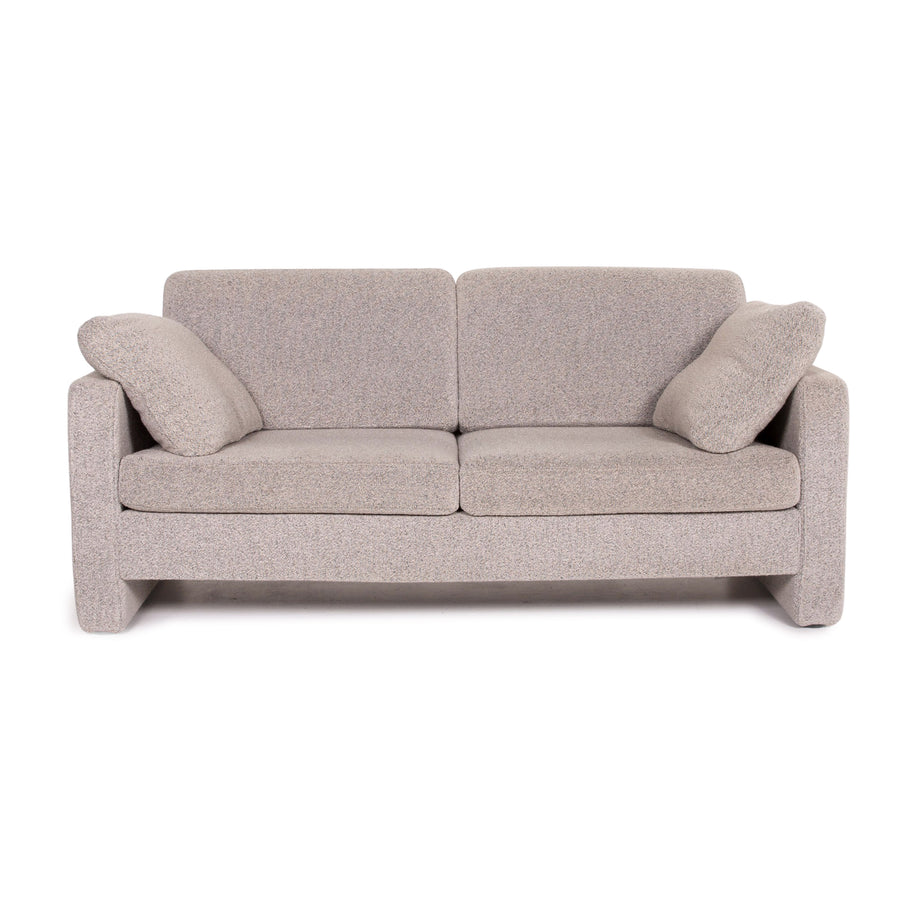 Cor Conseta Stoff Sofa Grau Zweisitzer Couch #14290