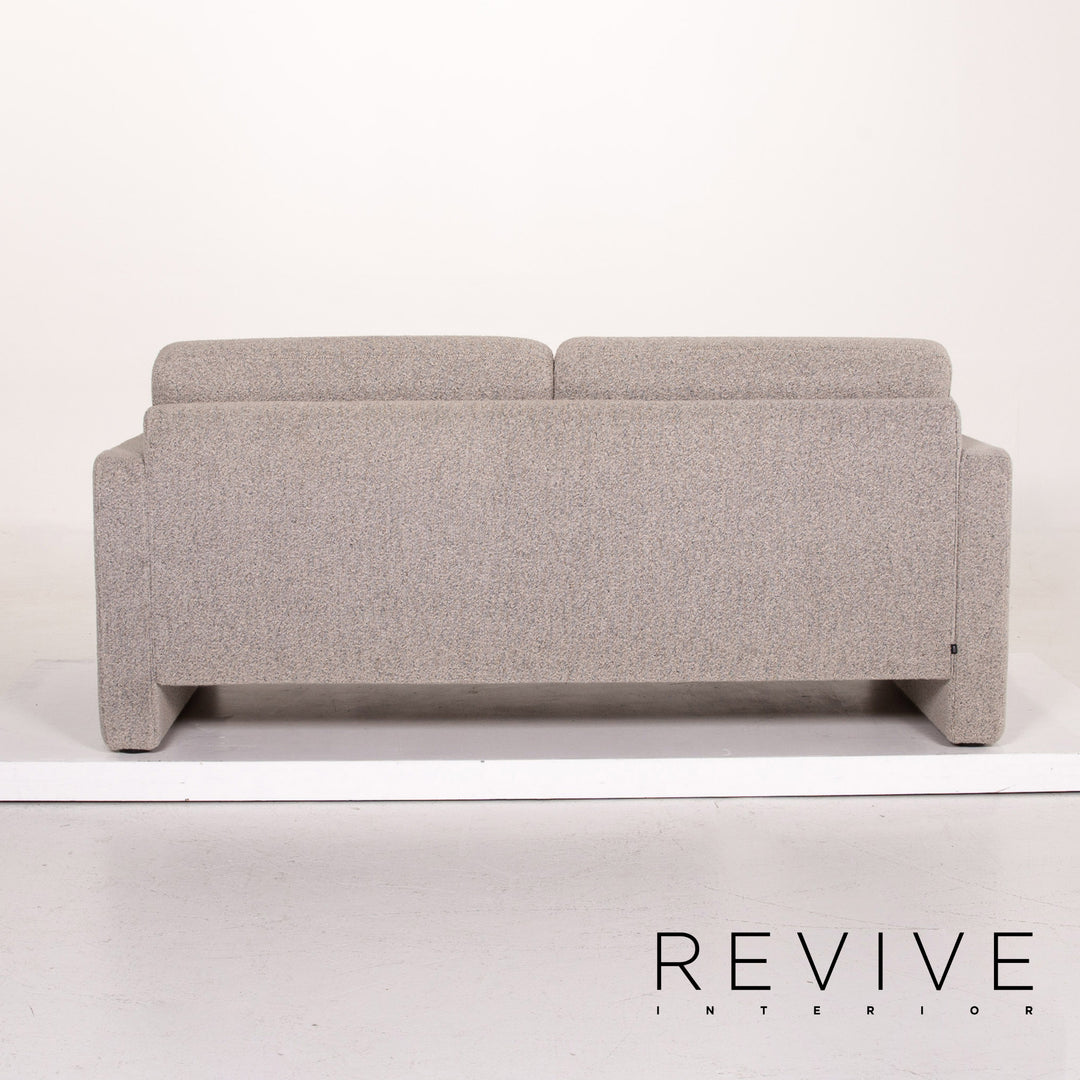 Cor Conseta Stoff Sofa Grau Zweisitzer Couch #14290