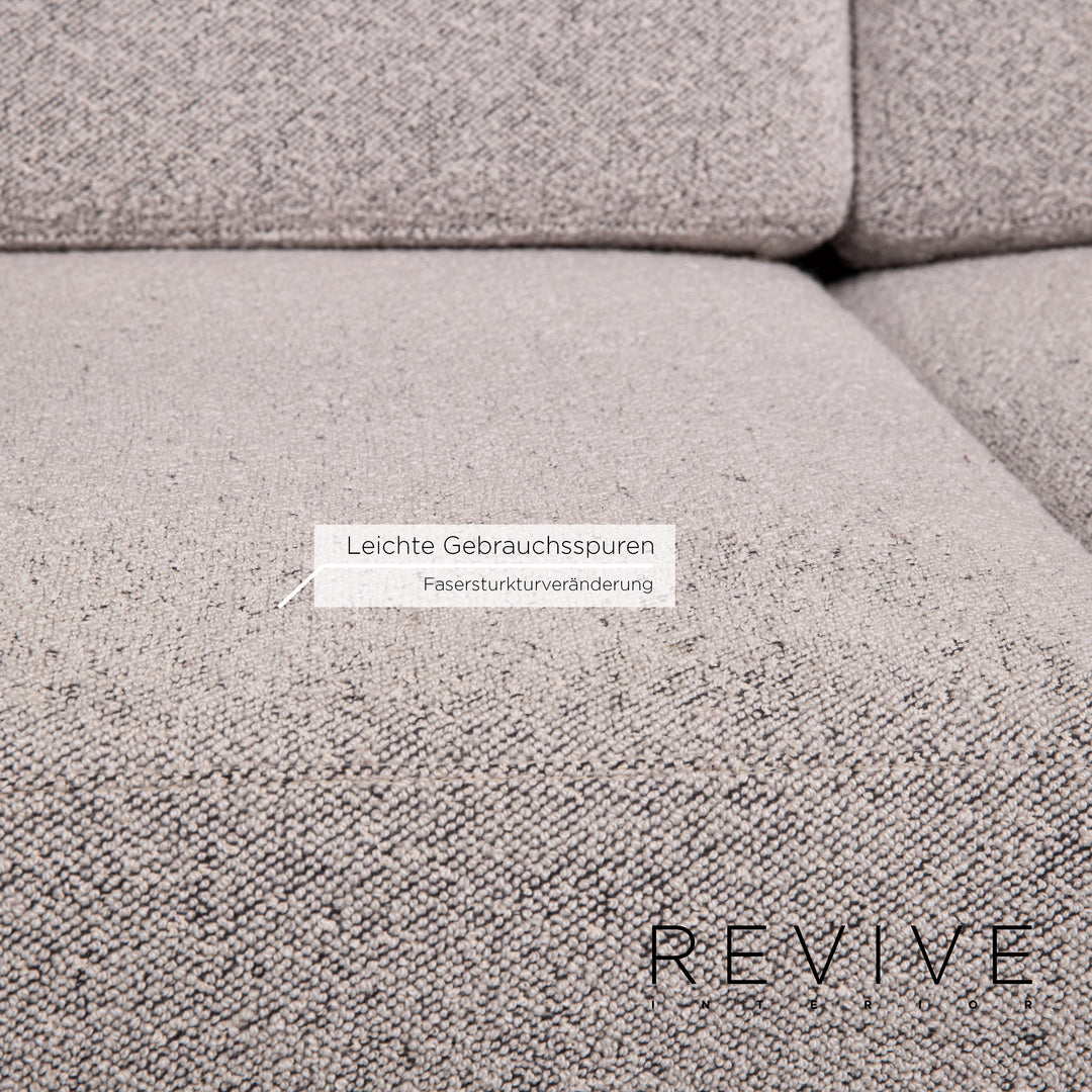 Cor Conseta Stoff Sofa Grau Zweisitzer Couch #14290