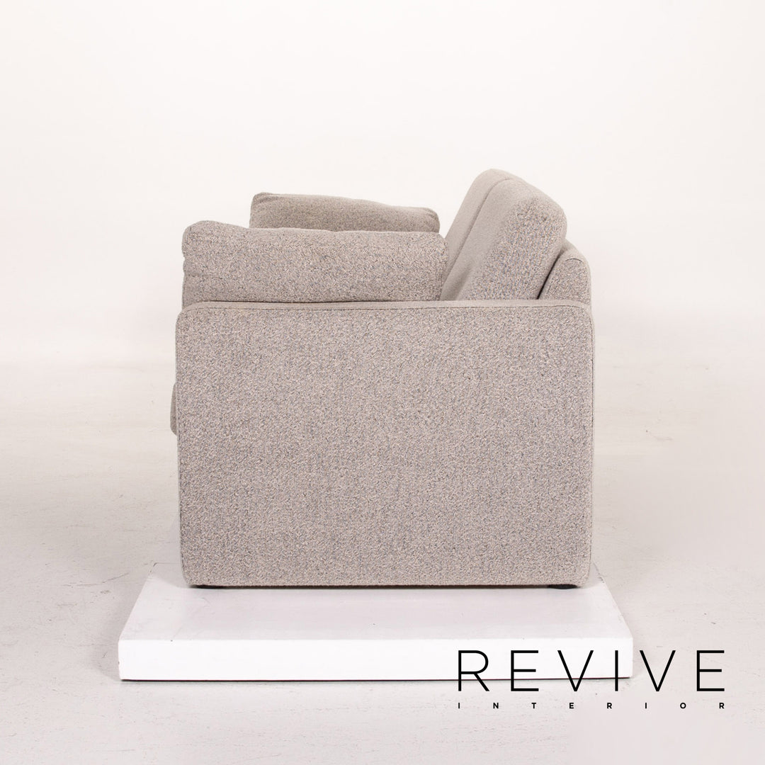 Cor Conseta Stoff Sofa Grau Zweisitzer Couch #14290