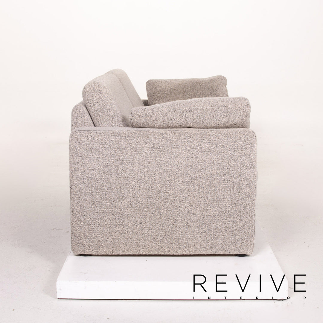 Cor Conseta Stoff Sofa Grau Zweisitzer Couch #14290