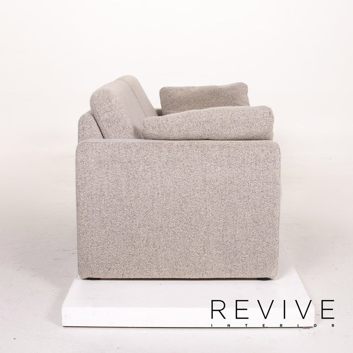 Cor Conseta Stoff Sofa Grau Zweisitzer Couch #14290