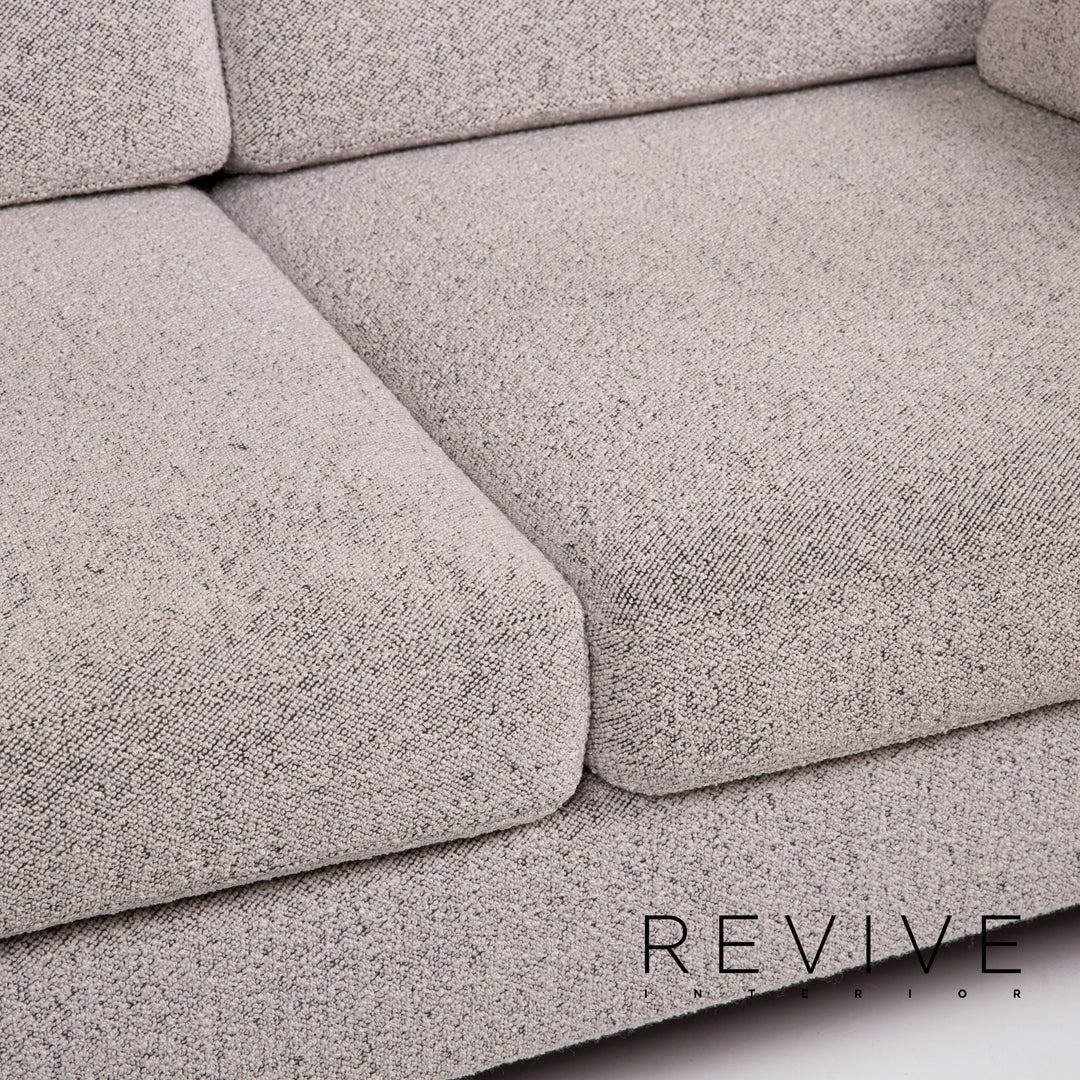 Cor Conseta Stoff Sofa Grau Zweisitzer Couch #14290