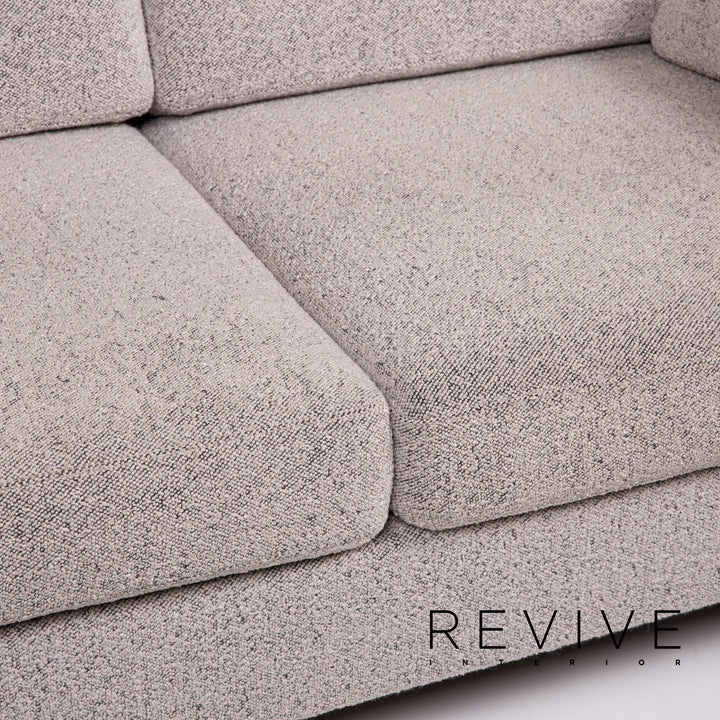 Cor Conseta Stoff Sofa Grau Zweisitzer Couch #14290