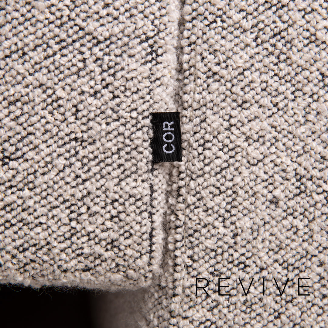 Cor Conseta Stoff Sofa Grau Zweisitzer Couch #14290