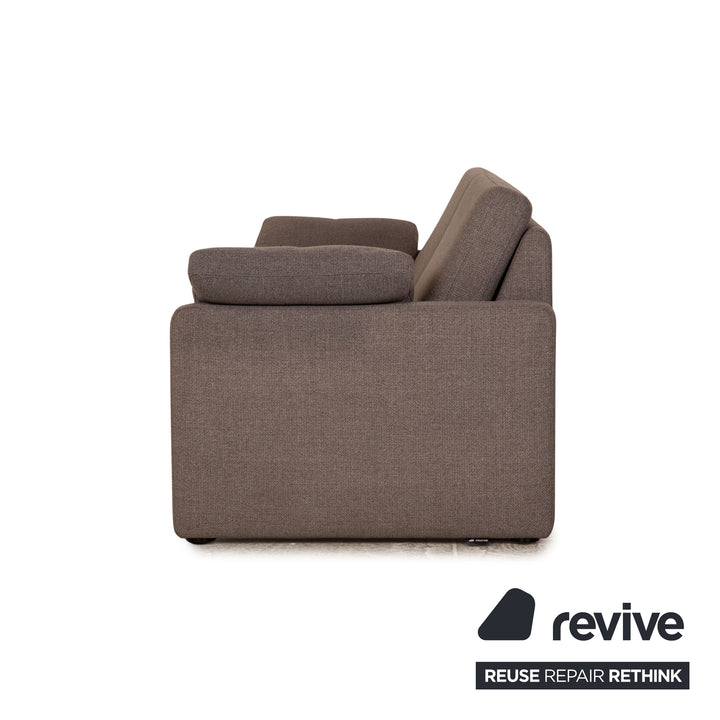 Cor Conseta Stoff Zweisitzer Grau Sofa Couch