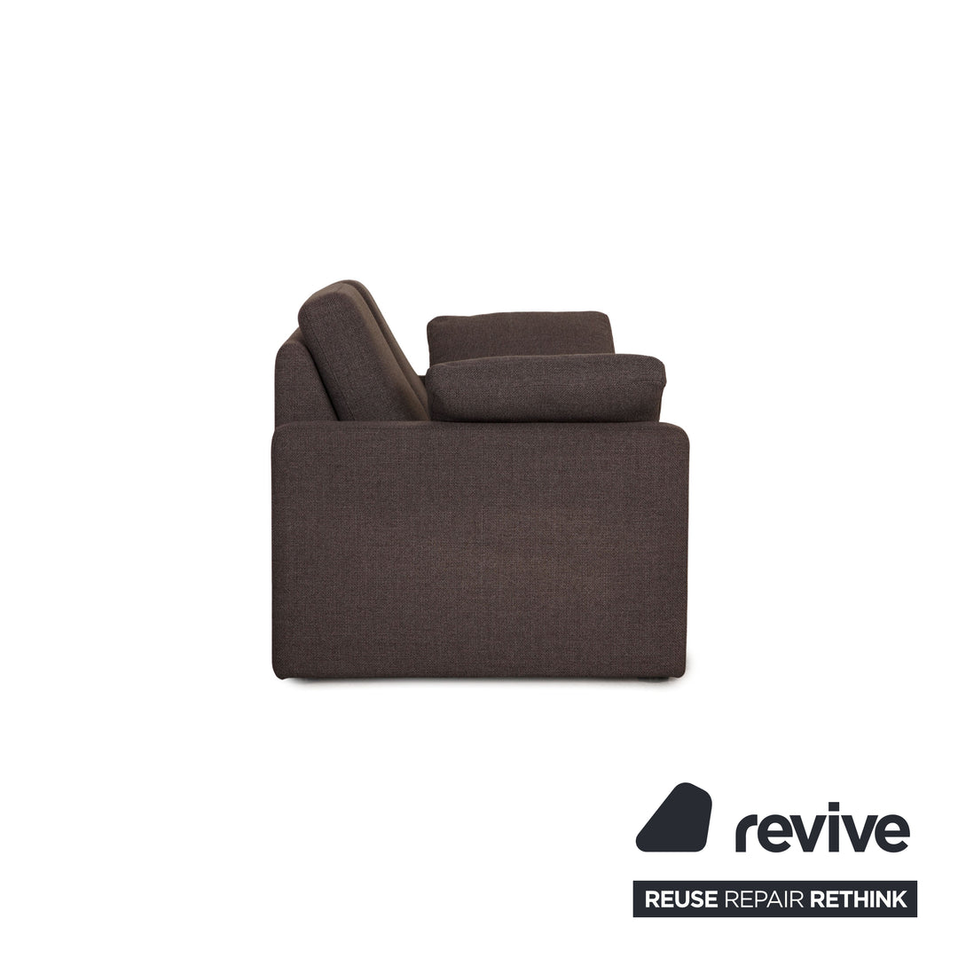 Cor Conseta Stoff Zweisitzer Grau Sofa Couch