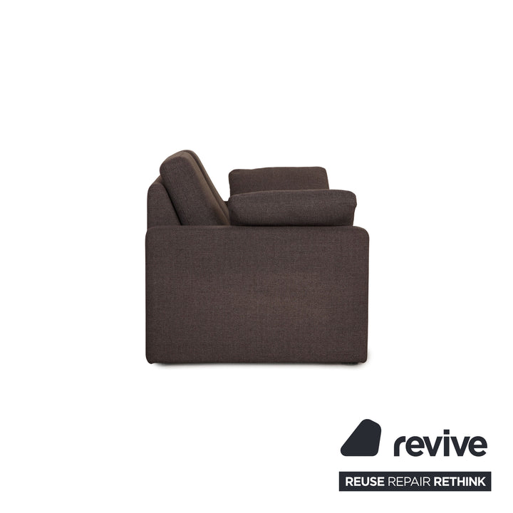 Cor Conseta Stoff Zweisitzer Grau Sofa Couch
