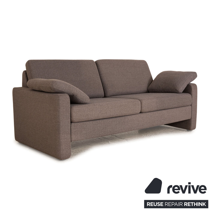 Cor Conseta Stoff Zweisitzer Grau Sofa Couch