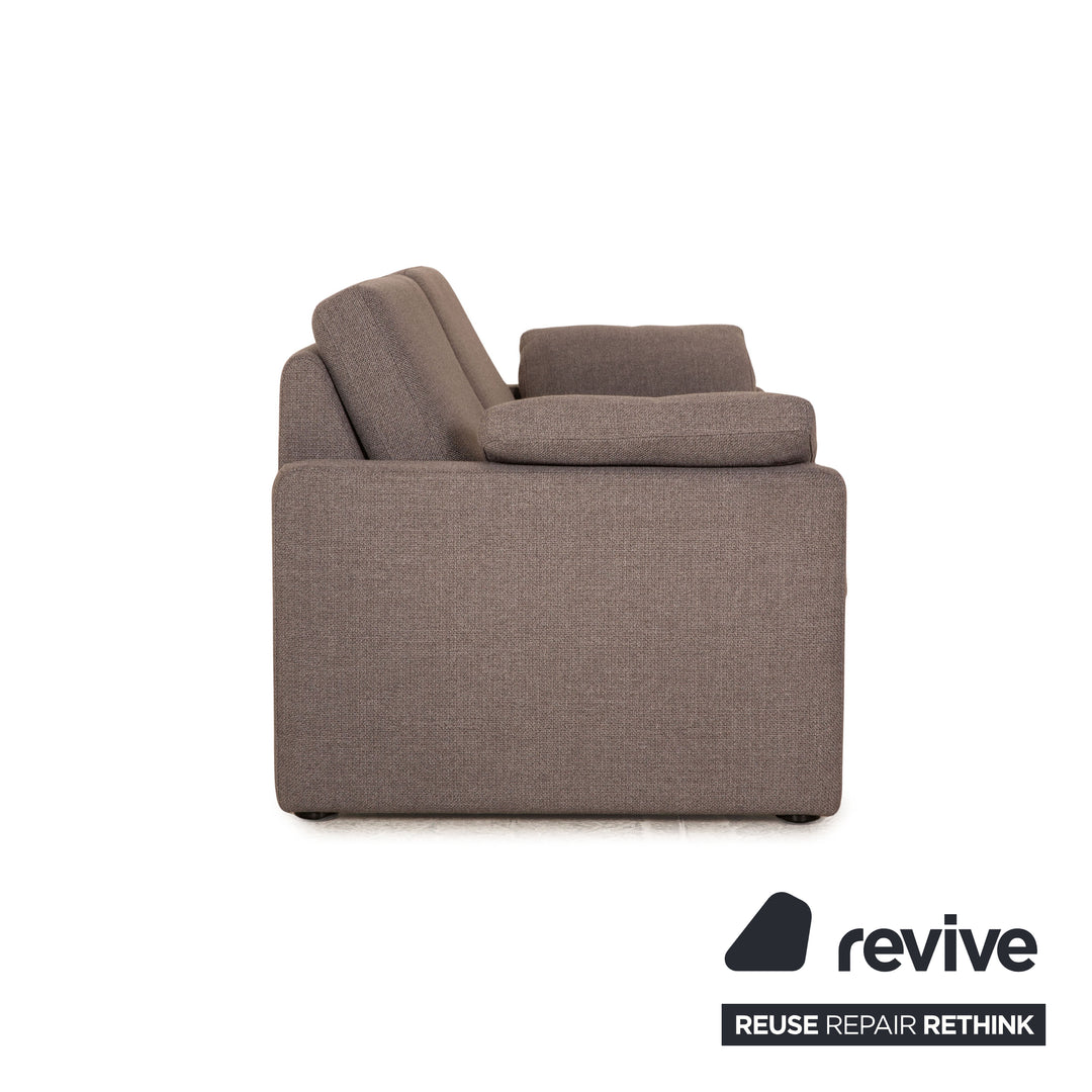 Cor Conseta Stoff Zweisitzer Grau Sofa Couch