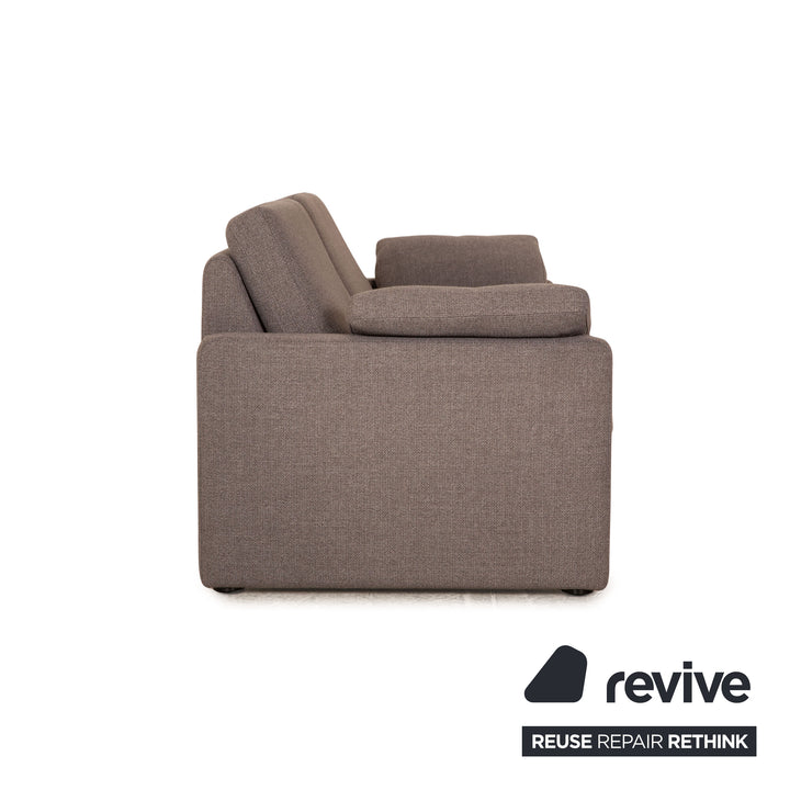 Cor Conseta Stoff Zweisitzer Grau Sofa Couch