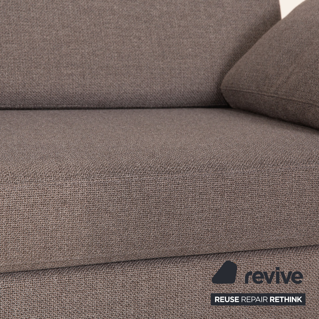 Cor Conseta Stoff Zweisitzer Grau Sofa Couch