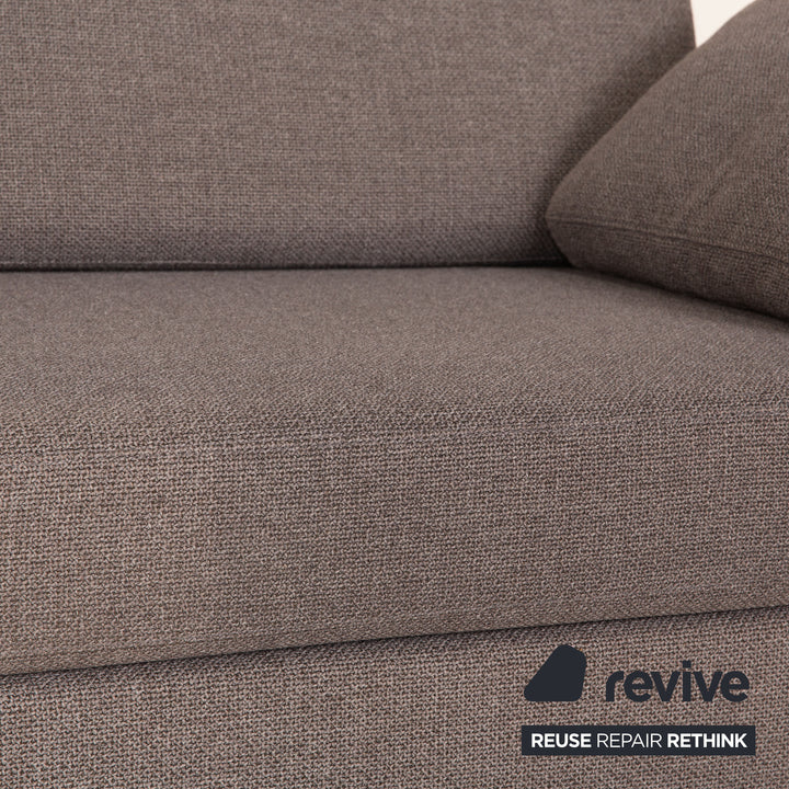 Cor Conseta Stoff Zweisitzer Grau Sofa Couch