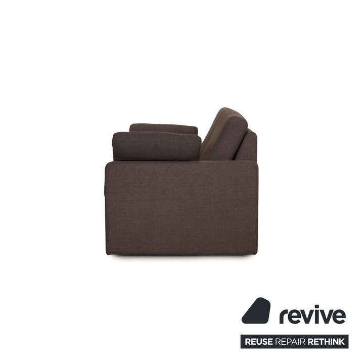 Cor Conseta Stoff Zweisitzer Grau Sofa Couch