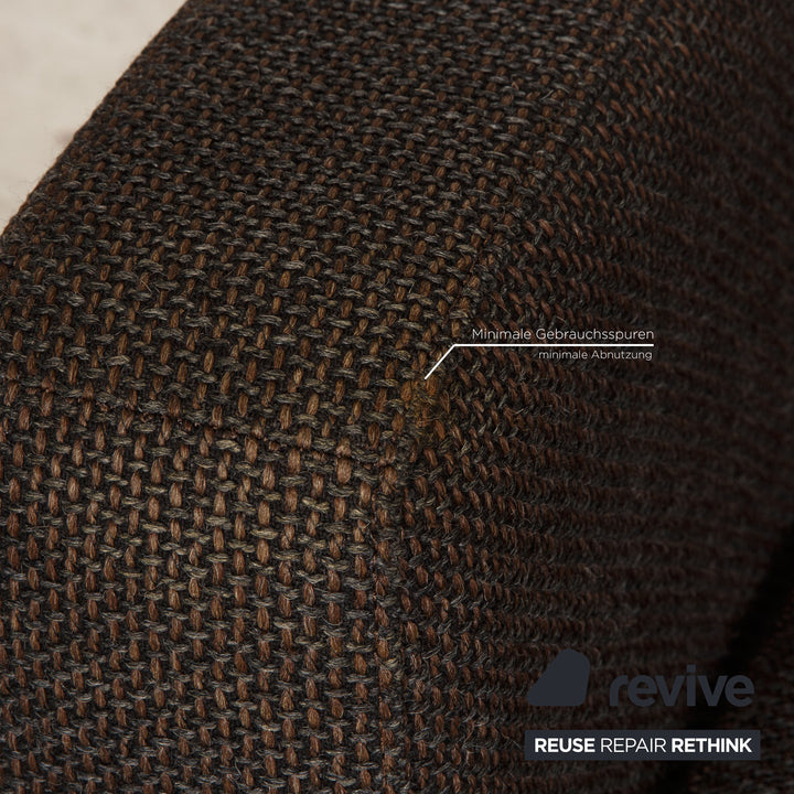Cor Conseta Stoff Zweisitzer Grau Sofa Couch Funktion