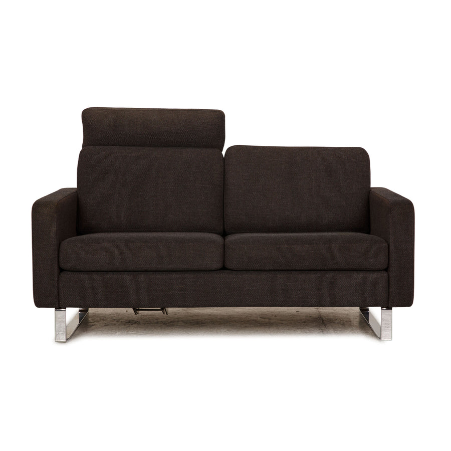 Cor Conseta Stoff Zweisitzer Grau Sofa Couch Funktion