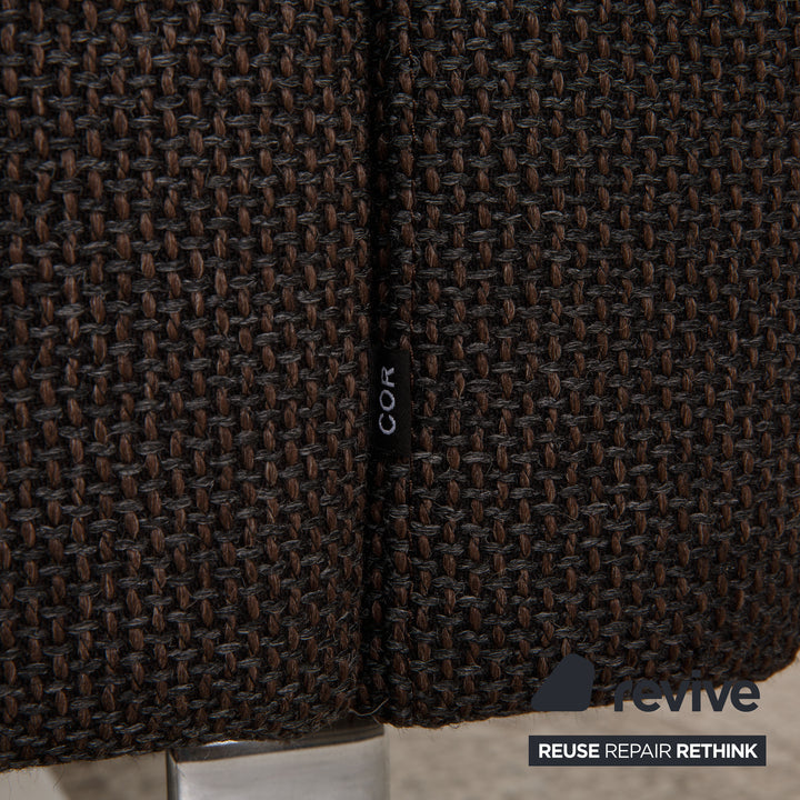 Cor Conseta Stoff Zweisitzer Grau Sofa Couch Funktion