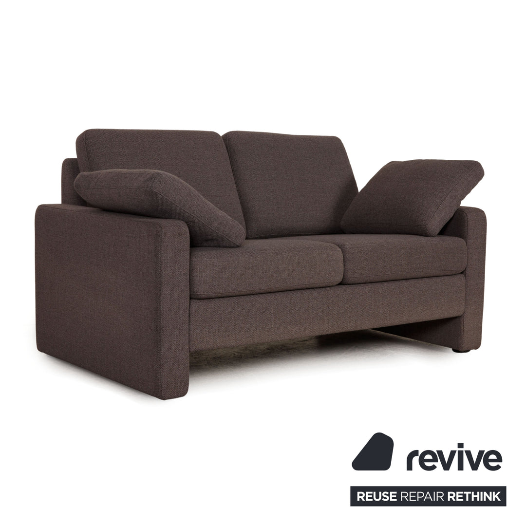Cor Conseta Stoff Zweisitzer Grau Sofa Couch