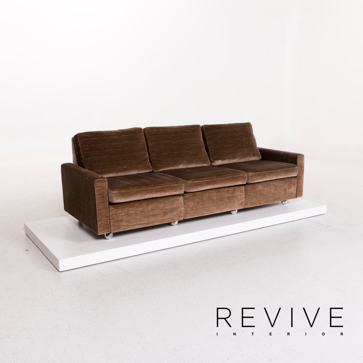 Cor Cord Stoff Sofa Dreisitzer Couch #12493