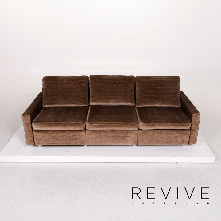 Cor Cord Stoff Sofa Dreisitzer Couch #12493