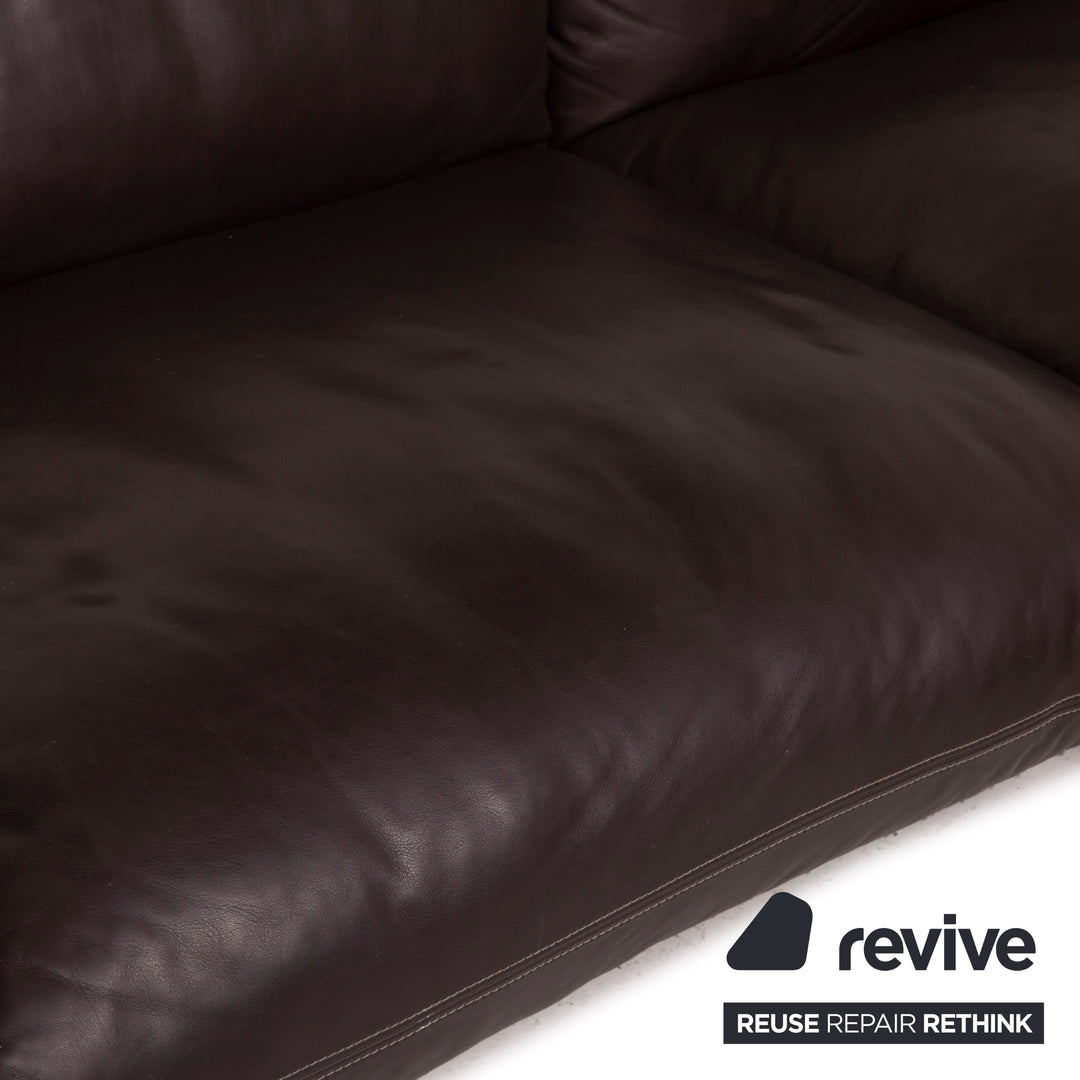 Cor Jalis Leder Sofa Braun Ecksofa