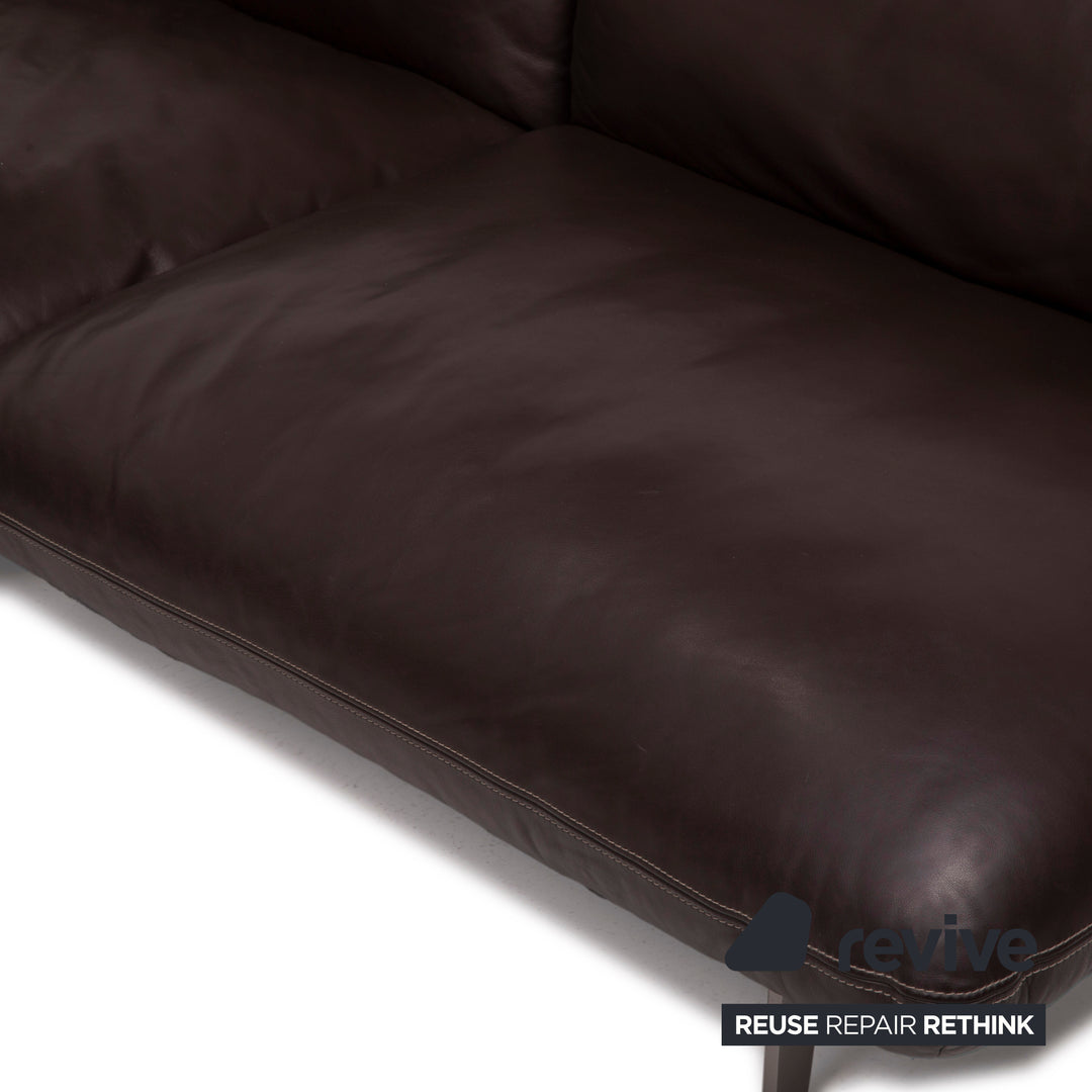 Cor Jalis Leder Sofa Braun Ecksofa