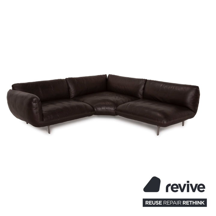 Cor Jalis Leder Sofa Braun Ecksofa