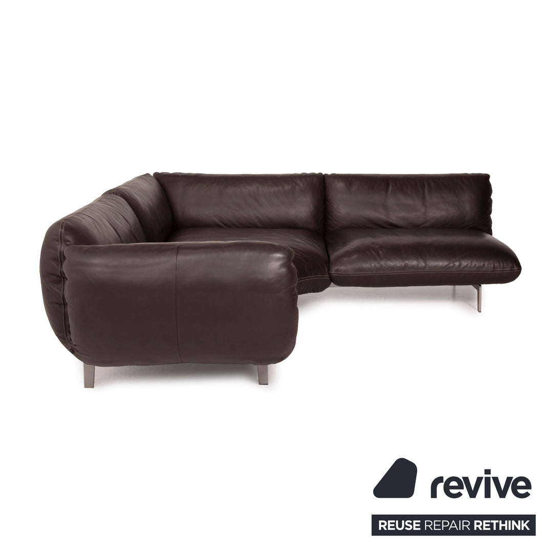 Cor Jalis Leder Sofa Braun Ecksofa