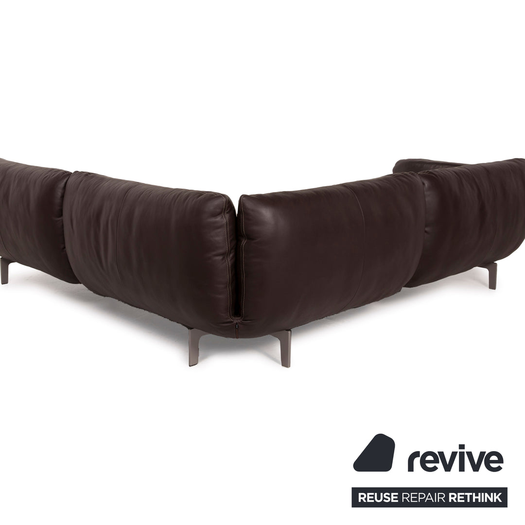 Cor Jalis Leder Sofa Braun Ecksofa