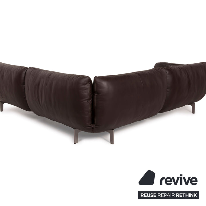 Cor Jalis Leder Sofa Braun Ecksofa