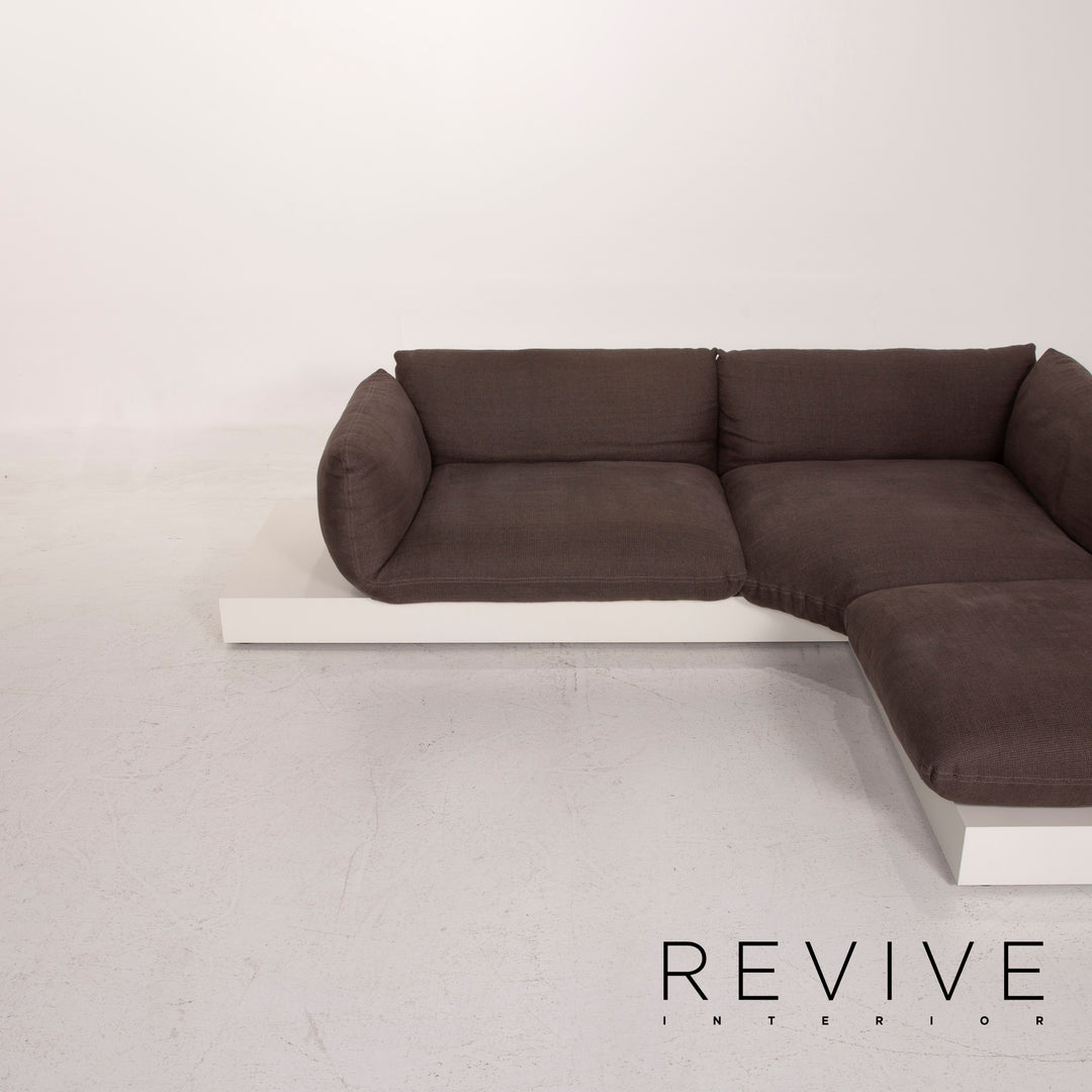 Cor Jalis Stoff Sofa Braun Ecksofa inkl. Couchtisch #14890