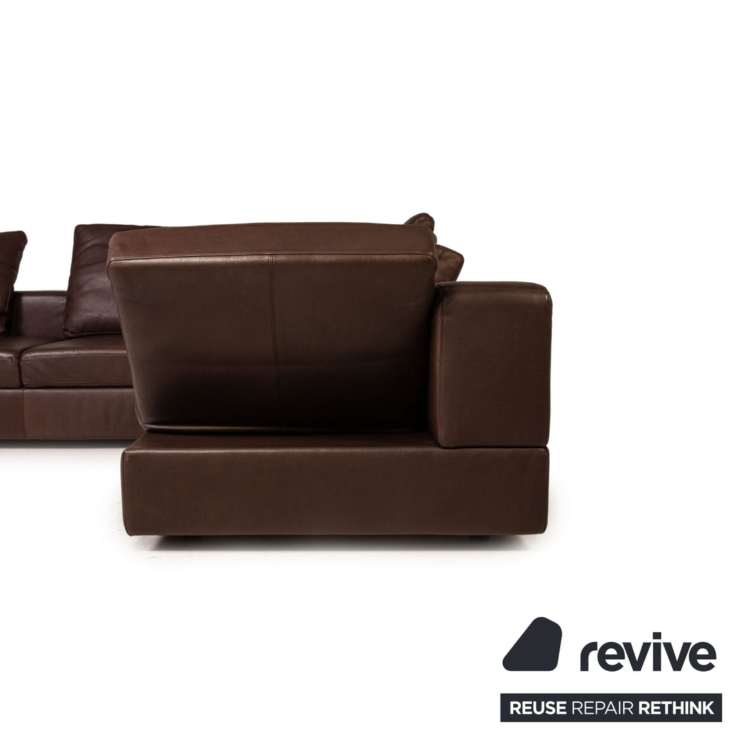 Cor Kaja Leder Sofa Braun Ecksofa Couch Funktion