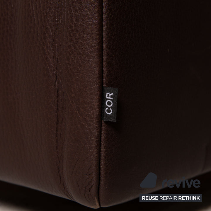 Cor Kaja Leder Sofa Braun Ecksofa Couch Funktion