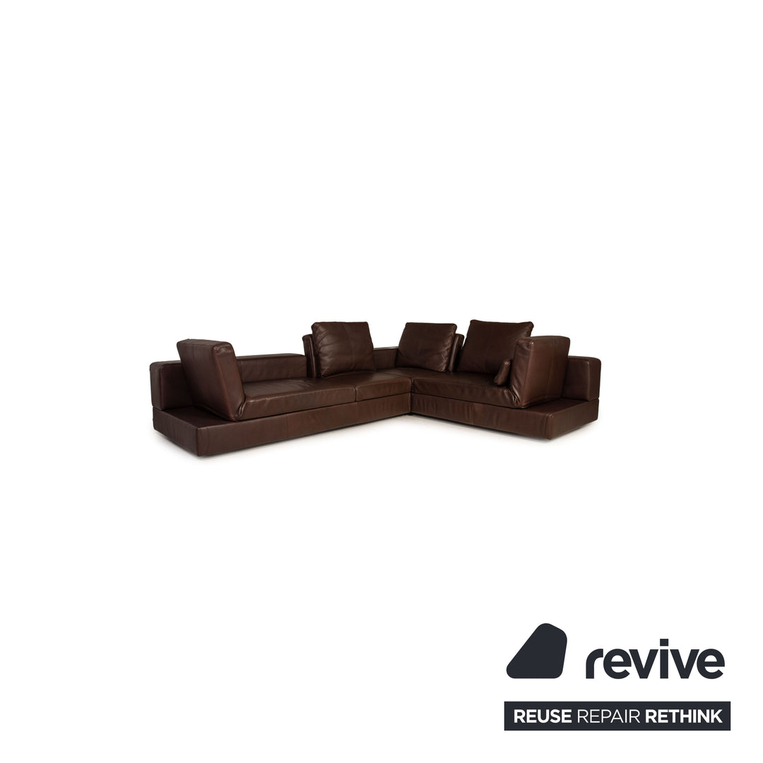 Cor Kaja Leder Sofa Braun Ecksofa Couch Funktion