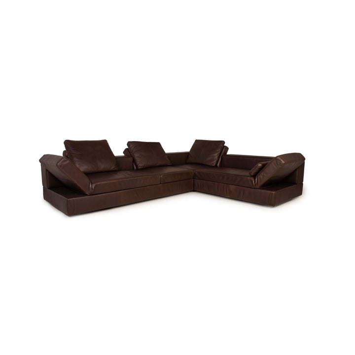 Cor Kaja Leder Sofa Braun Ecksofa Couch Funktion