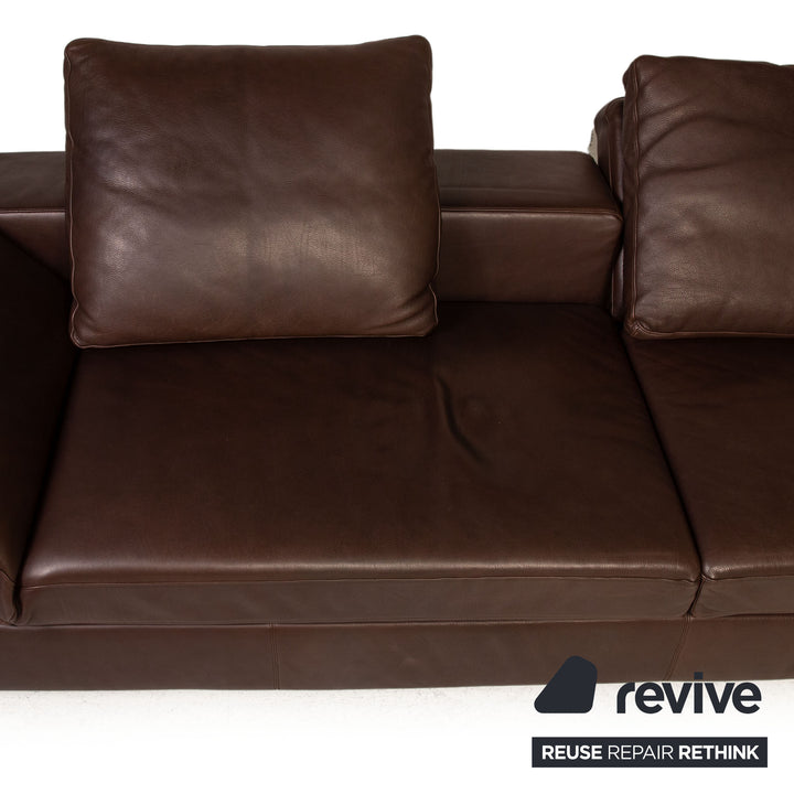 Cor Kaja Leder Sofa Braun Ecksofa Couch Funktion