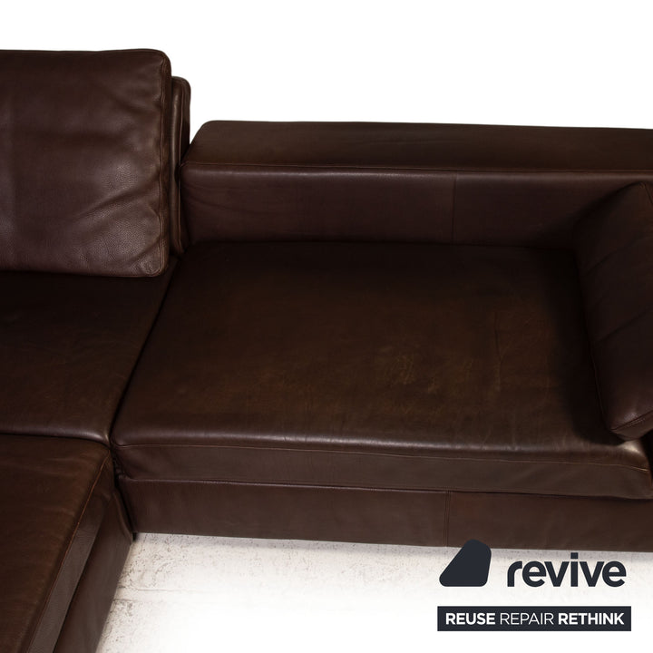 Cor Kaja Leder Sofa Braun Ecksofa Couch Funktion