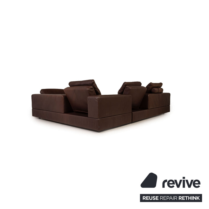 Cor Kaja Leder Sofa Braun Ecksofa Couch Funktion