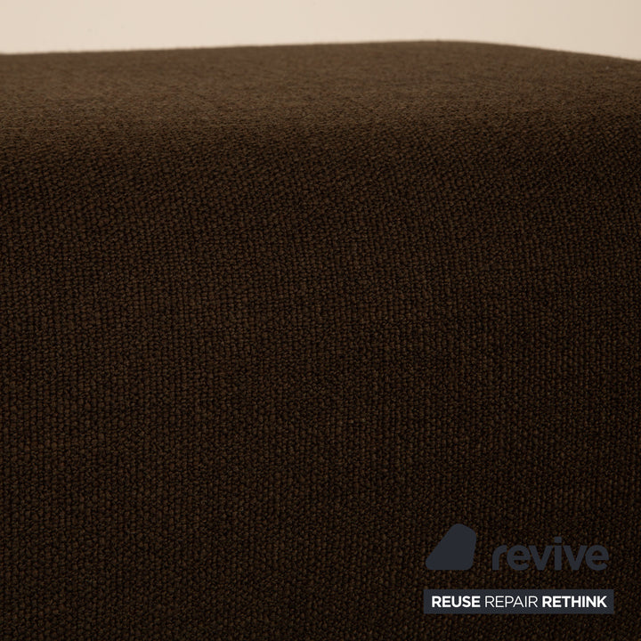 Cor Kelp Stoff Hocker Braun Grau