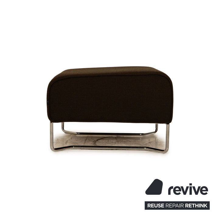 Cor Kelp Stoff Hocker Braun Grau