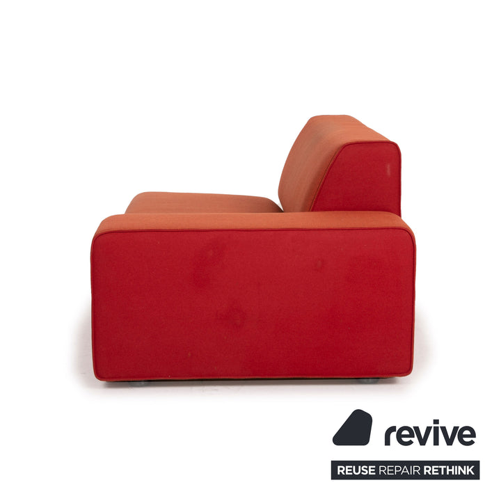Cor Kelp Stoff Sofa Orange Zweisitzer Modular