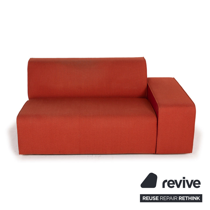 Cor Kelp Stoff Sofa Orange Zweisitzer Modular