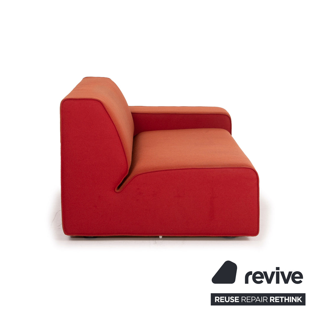 Cor Kelp Stoff Sofa Orange Zweisitzer Modular