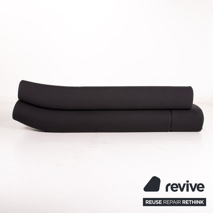 Cor Lava Stoff Ecksofa Schwarz Grau Modular Modulsofa Sofa Couch #14977