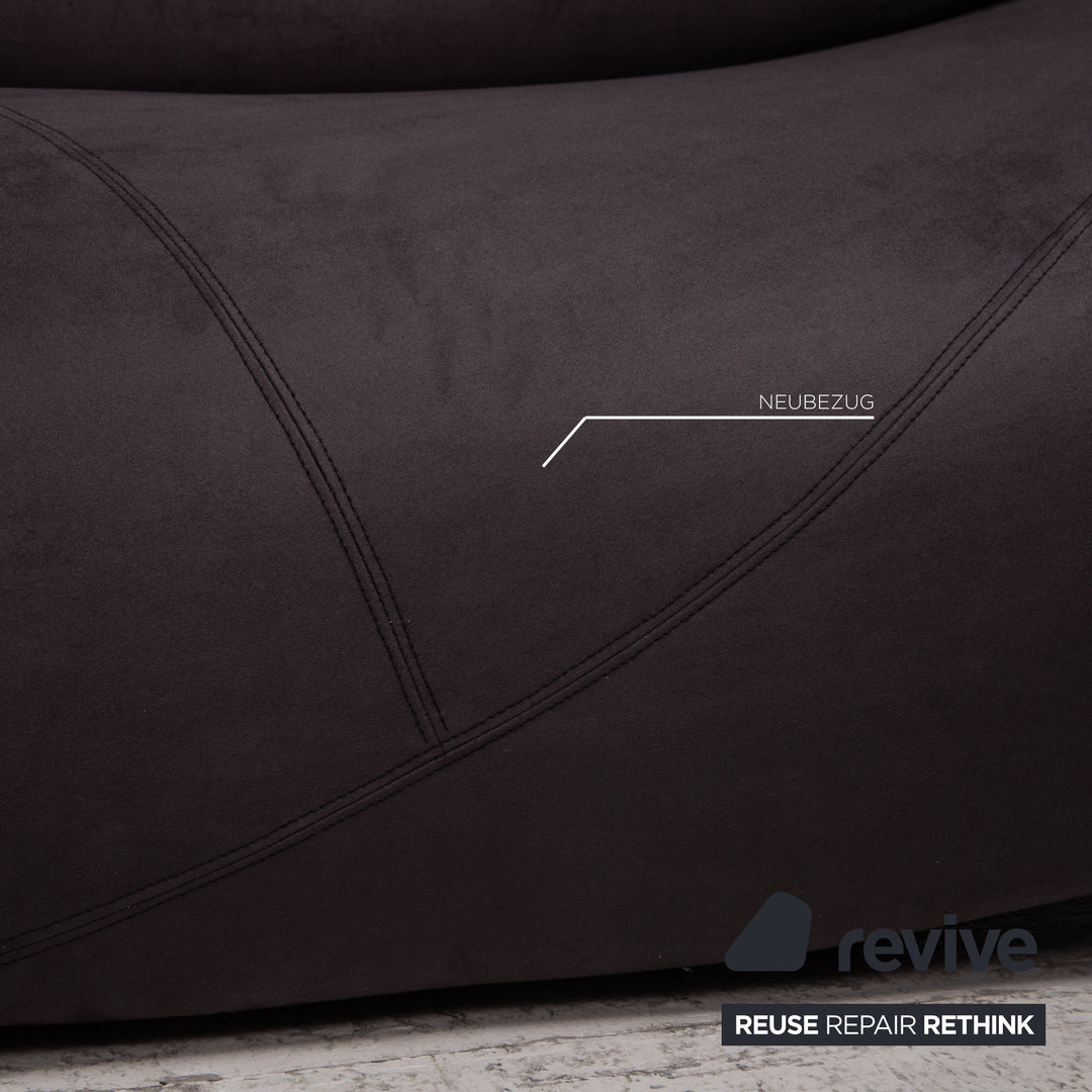 Cor Lava Stoff Sofa Rot Braun Ecksofa Modulsofa Couch