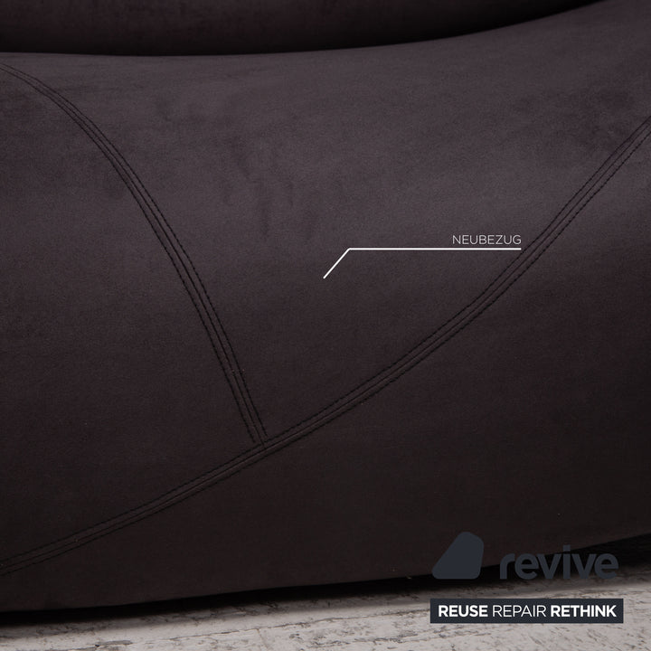 Cor Lava Stoff Sofa Rot Braun Ecksofa Modulsofa Couch
