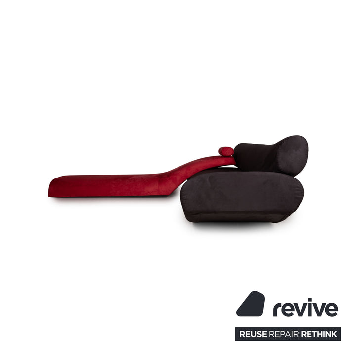 Cor Lava Stoff Sofa Rot Braun Ecksofa Modulsofa Couch